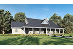 Ranch House Plan Front of House 028D-0114