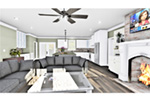 Ranch House Plan Great Room Photo 01 - 028D-0114 - Shop House Plans and More