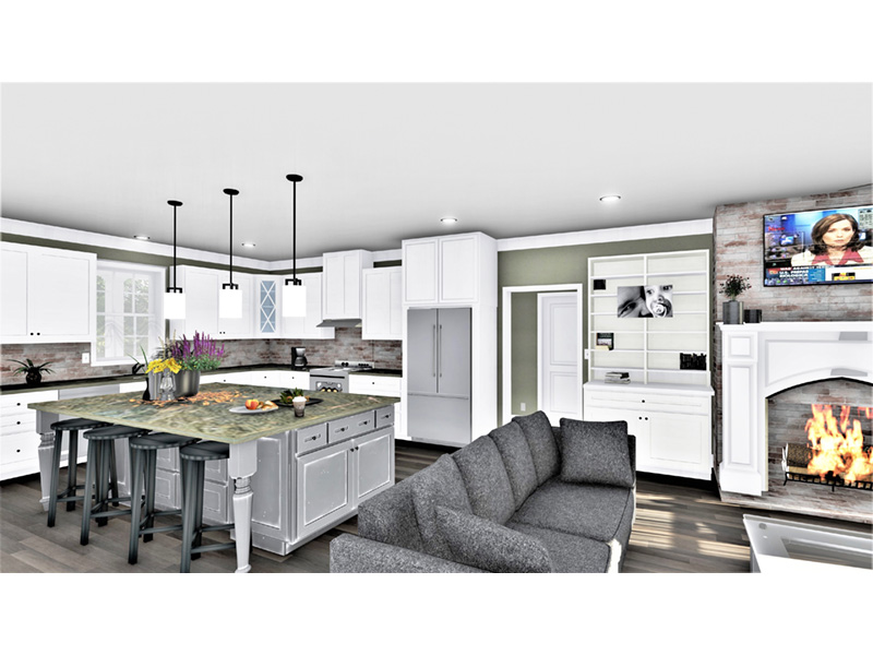 Ranch House Plan Kitchen Photo 04 - 028D-0114 - Shop House Plans and More