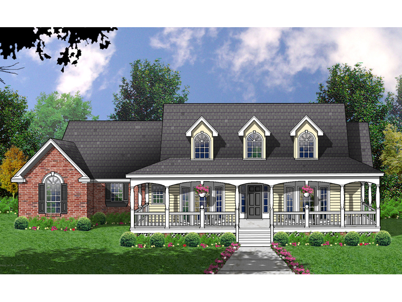 Haledon Farm Country Home Plan 030D-0061 | House Plans and More