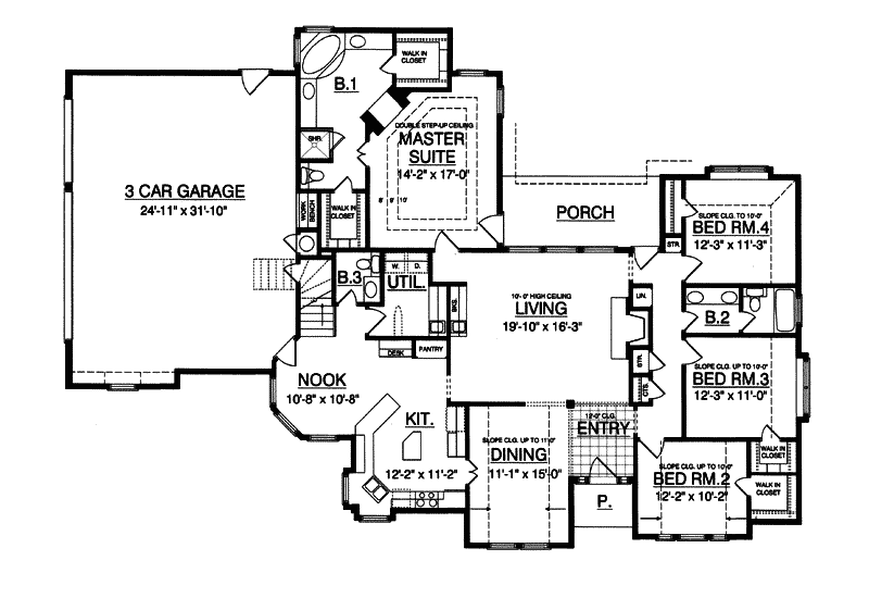 Walnut Valley Ranch Home Plan 030D-0075 | House Plans and More