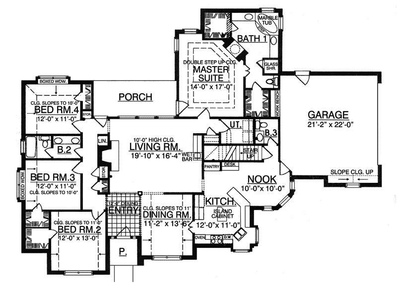 Belle Meade Ranch Home Plan 030D0080 House Plans and More