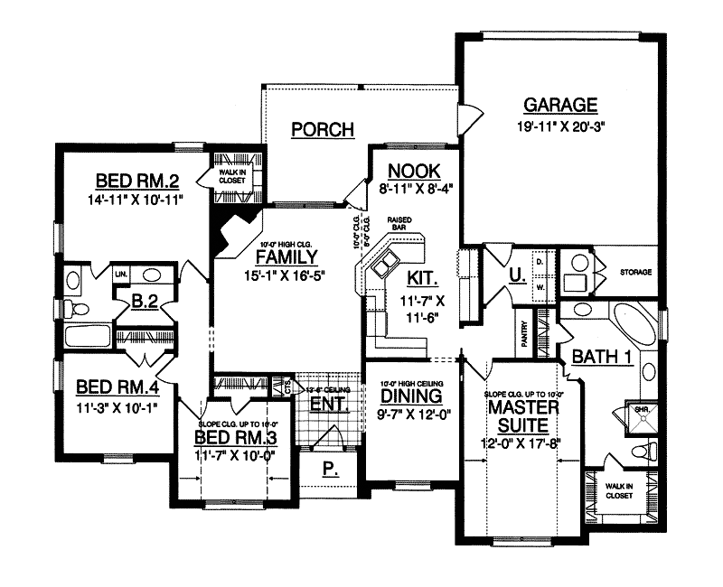 Peakmont Traditional Home Plan 030D-0239 | House Plans and More