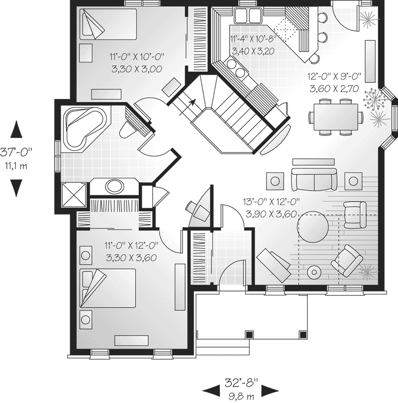 Hanover Woods Ranch Home Plan 032D-0093 - Search House Plans and More