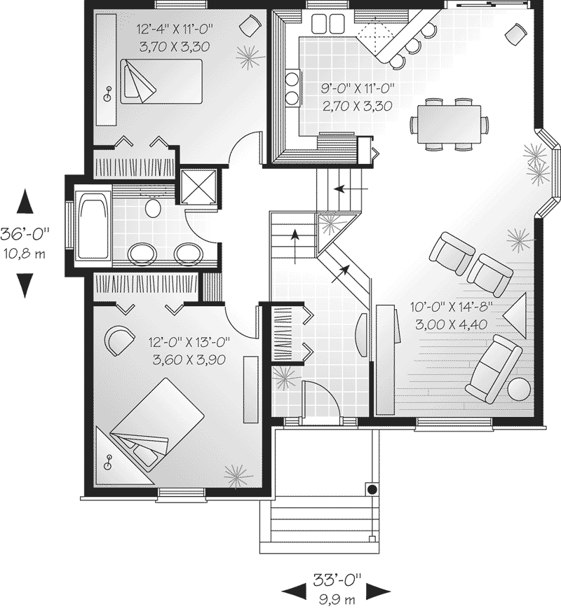 Savona Cliff Split Level Home Plan 032d 0189 House Plans And More