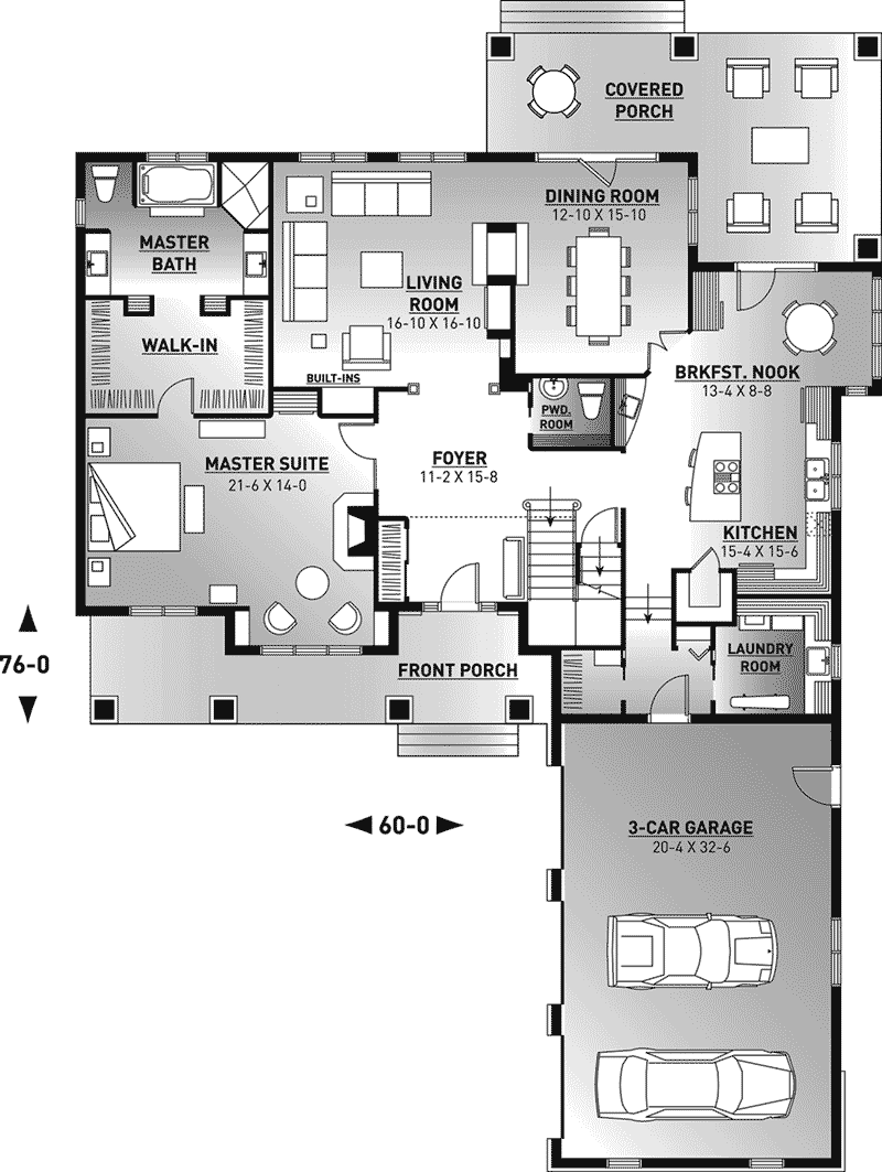 Olin Luxury Arts And Crafts Home Plan 032D-0241 - Shop House Plans and More