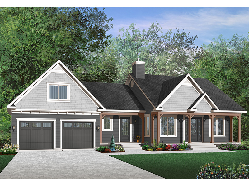 Stillwater Craftsman Ranch Home Plan 032D-0403 - Shop House Plans and More