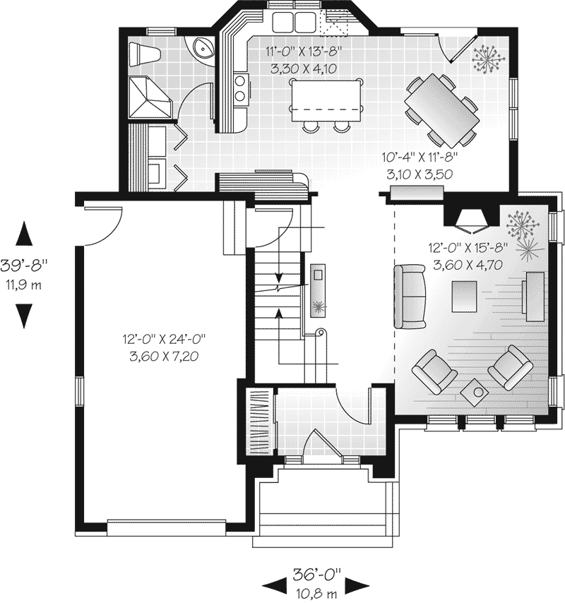 Home Plan First Floor 032D-0427