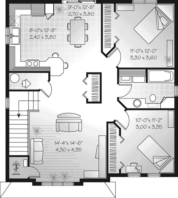 Woolrich Place Duplex Plan Plan 032d 0535 House Plans And More