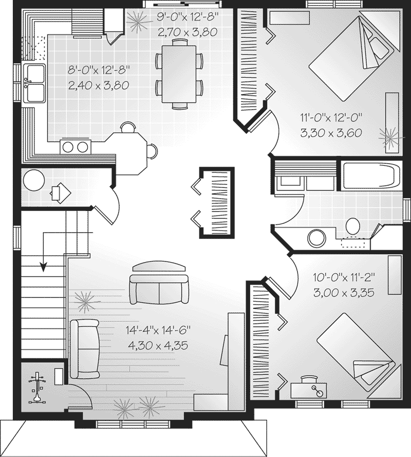 Woolrich Place Duplex Plan Plan 032d 0535 House Plans And More