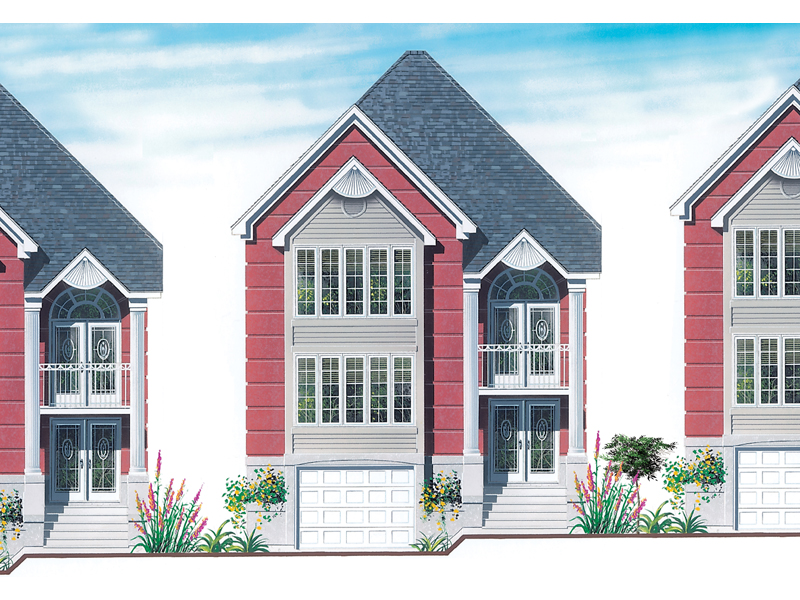 Claybourne Park Narrow Lot Home Plan 032d 0636 House Plans And More