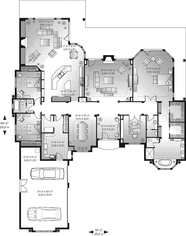 San Jacinto Florida Style Home Plan 032D0666 House