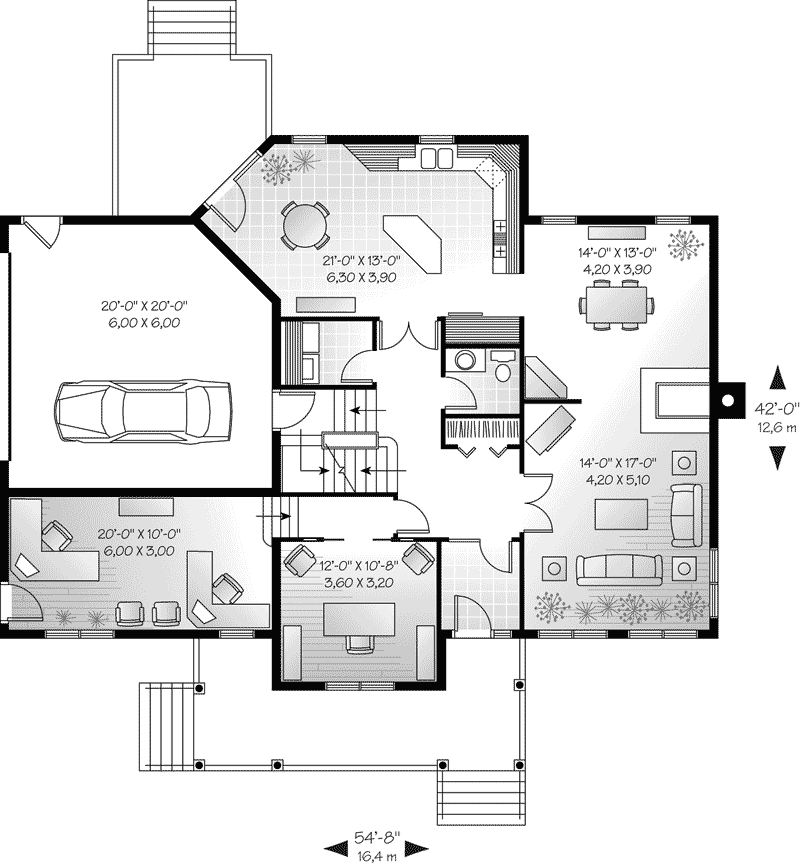 Packard Place Country Home Plan 032D0682 House Plans