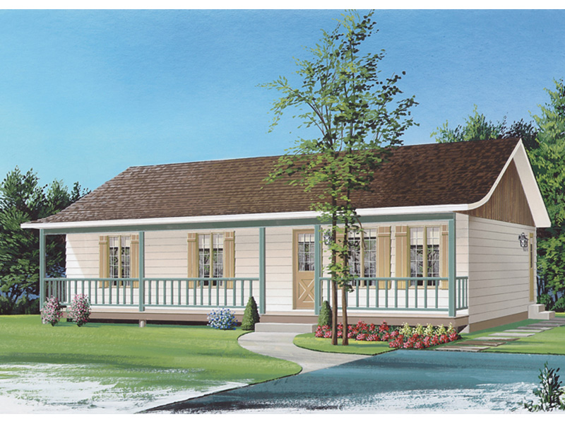 Lebeau Bayou Acadian Ranch Home Plan 032D-0688 - Shop House Plans and More