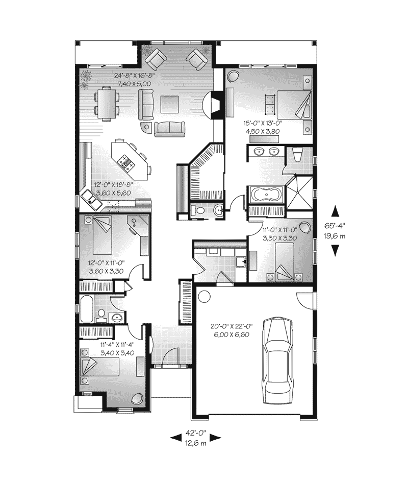 Hacienda Mediterranean Home Plan 032d 0736 House Plans And More