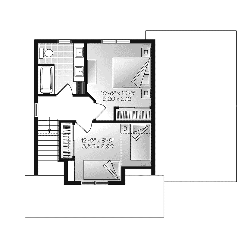 Country House Plan Second Floor - Rusty Ridge Craftsman Home 032D-0808 - Shop House Plans and More