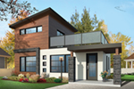 Contemporary House Plan Front of House 032D-0809