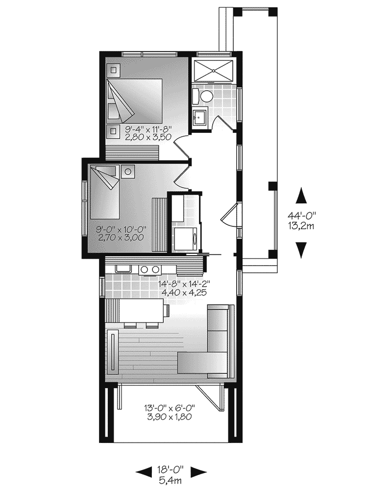 Modern House Plan First Floor - Tova Modern Home 032D-0810 - Shop House Plans and More