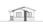 Arts & Crafts House Plan Rear Elevation - Tranquil Haven Craftsman Cabin 032D-0811 - Shop House Plans and More