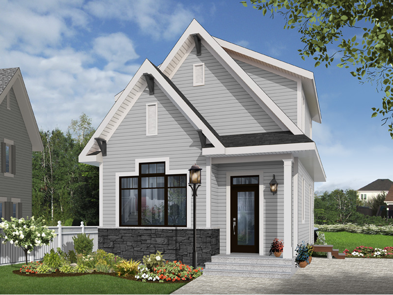 European House Plan Front Photo 04 - Wickham Small Traditional Home 032D-0812 | House Plans and More