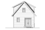 European House Plan Rear Elevation - Wickham Small Traditional Home 032D-0812 | House Plans and More