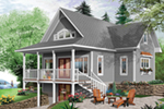 Waterfront House Plan Front of House 032D-0817