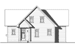 Country House Plan Rear Elevation - Brown Hill Lake Home 032D-0817 - Search House Plans and More