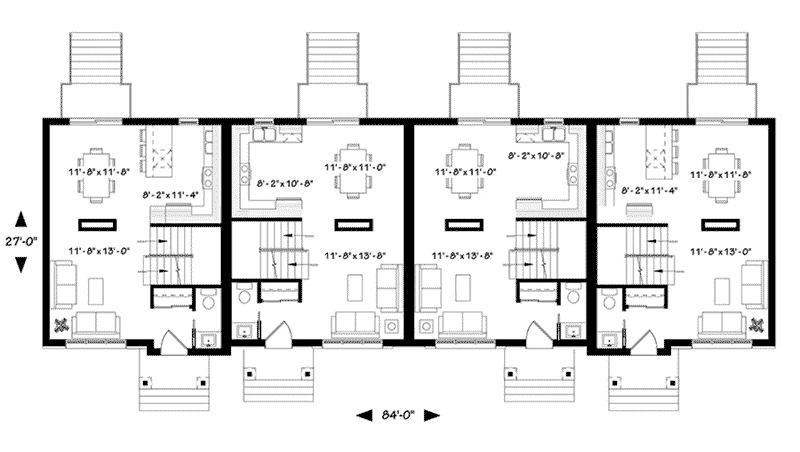 Country Home Plan First Floor 032D-0821