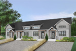 Multi-Family House Plan Front Photo 01 - Bassett Path Rustic Fourplex 032D-0821 - Search House Plans and More