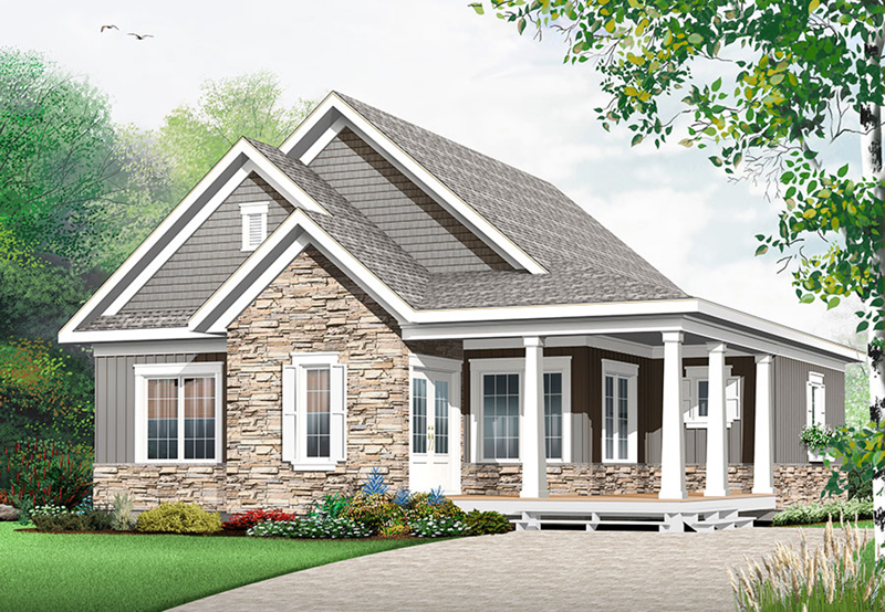 Country House Plan Front of Home - Floralea Country Home 032D-0822 - Search House Plans and More