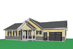 Craftsman House Plan Front Image - Gareth Craftsman Ranch Home 032D-0823 - Search House Plans and More