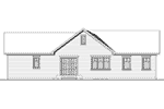 Craftsman House Plan Rear Elevation - Gareth Craftsman Ranch Home 032D-0823 - Search House Plans and More