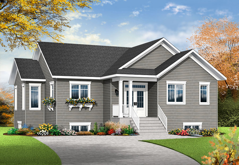 Country House Plan Front of Home - Poppy Country Home 032D-0824 - Shop House Plans and More