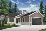 Ranch House Plan Front Photo 03 - Macey Mill Rustic Ranch Home 032D-0828 - Shop House Plans and More
