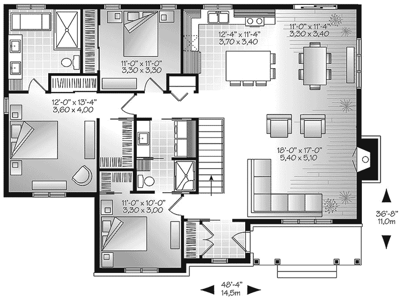 Mayer Hill Ranch Home Plan 032D-0832 - Shop House Plans and More