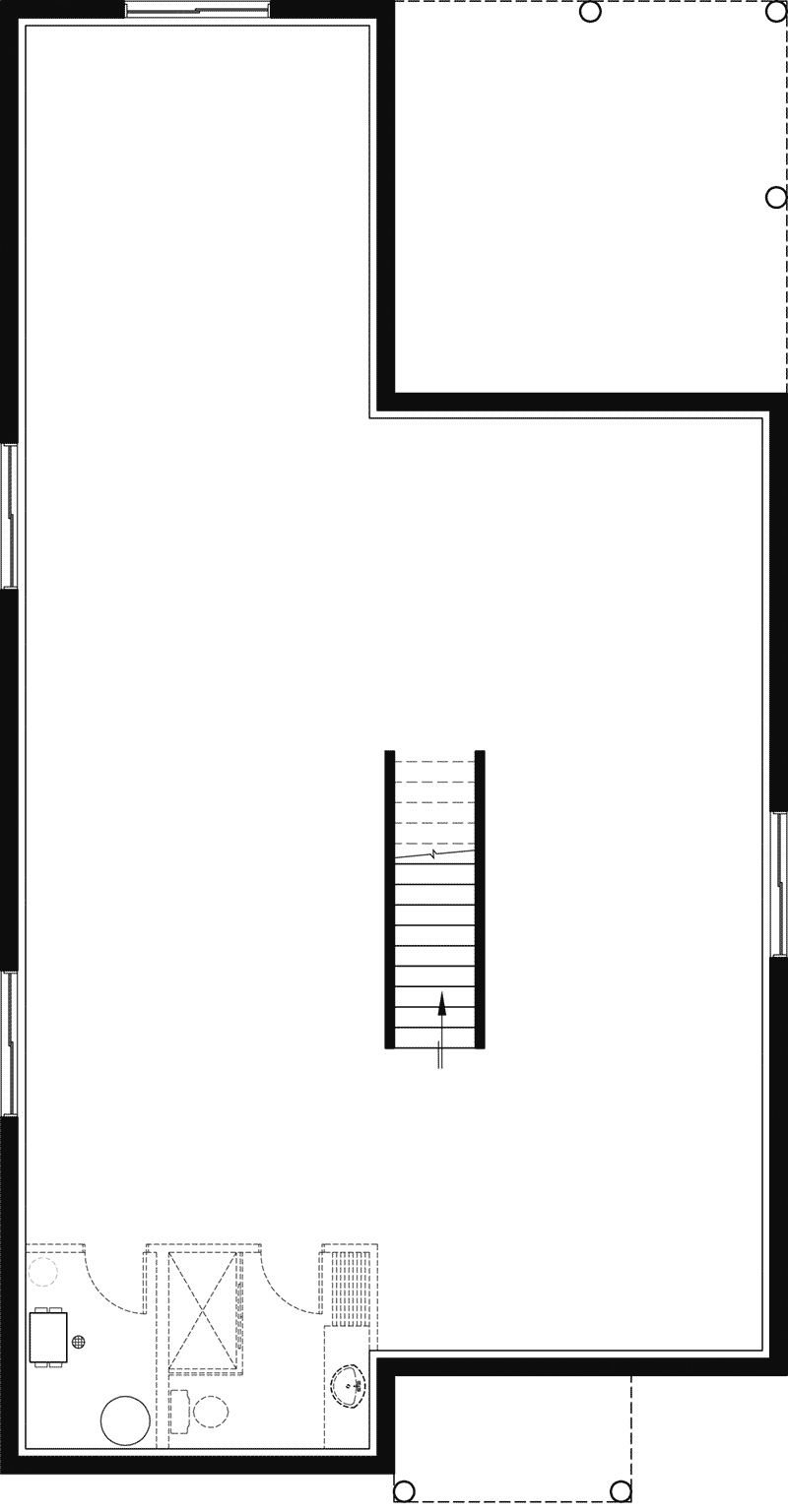 Country House Plan Lower Level Floor - 032D-1063 | House Plans and More