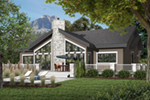 Waterfront House Plan Front of House 032D-1076