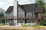 Mountain House Plan Front of House 032D-1084