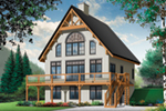 Ranch House Plan Front of House 032D-1085