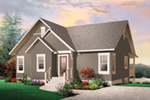 Traditional House Plan Front of House 032D-1086