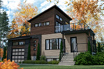 Contemporary House Plan Front Photo 03 - Joshua Modern Home 032D-1108 - Search House Plans and More