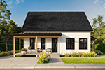 Cabin & Cottage House Plan Front of House 032D-1184