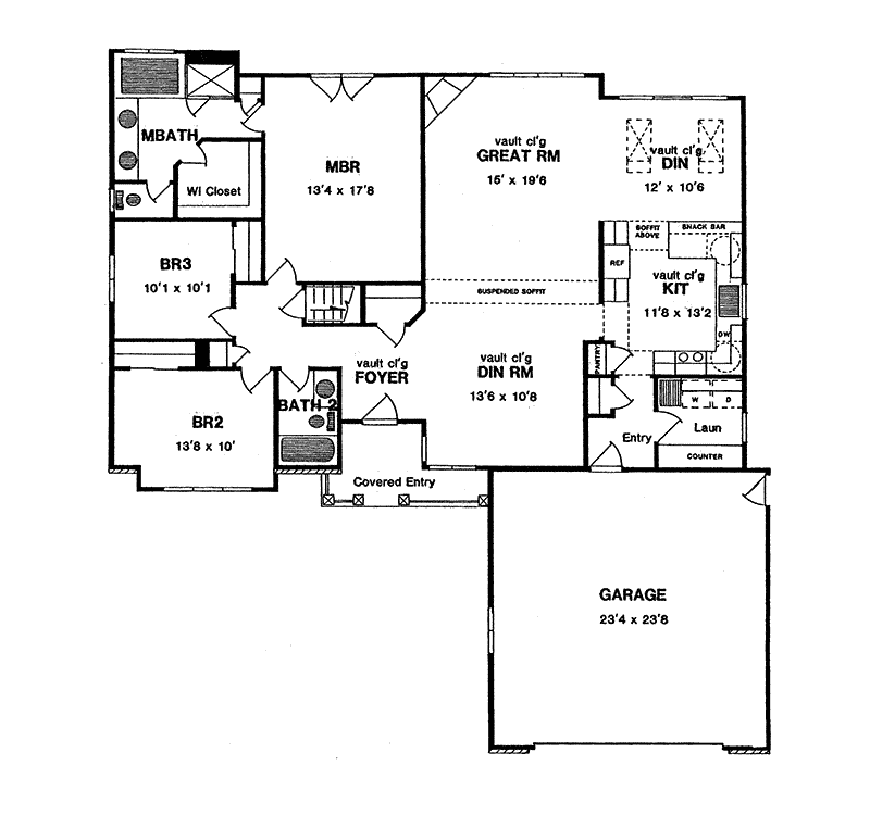 Meadowbay Ranch Home Plan 034D-0007 - Shop House Plans and More