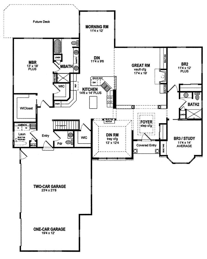 Stacado Traditional Home Plan 034D-0032 - Shop House Plans and More