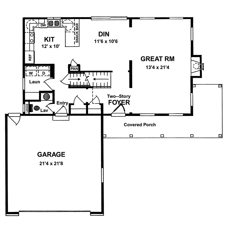 Garden Hill Colonial Style Home Plan 034D-0041 - Search House Plans and ...