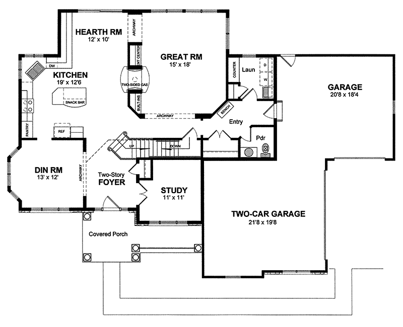 Wood Hollow Colonial Home Plan 034D-0050 - Shop House Plans and More