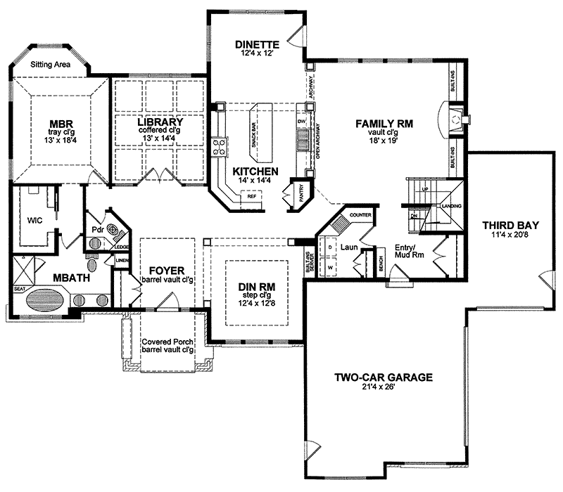 Normandy Traditional Home Plan 034D-0054 - Shop House Plans and More