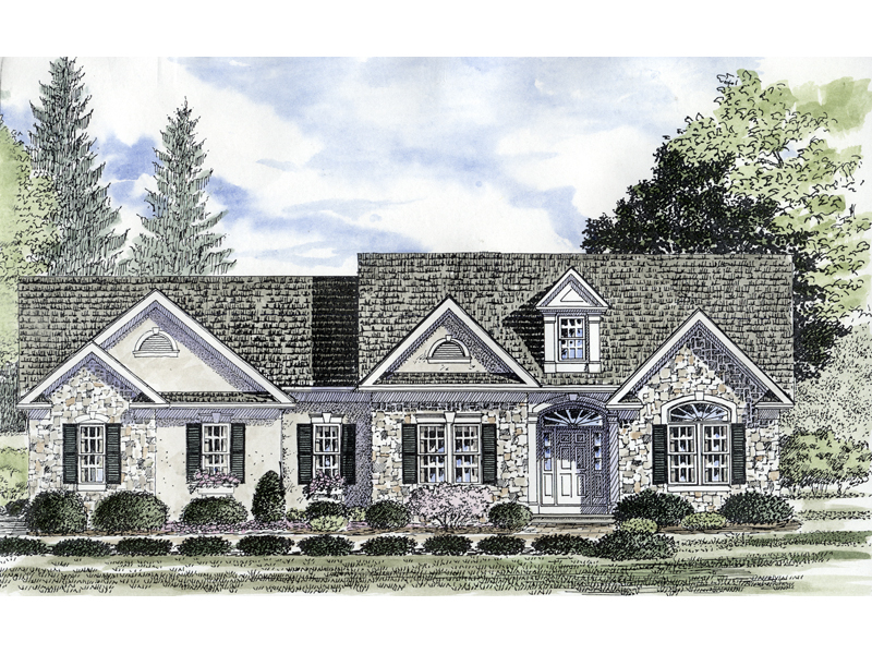 Morgan Cliff Country Ranch Home Plan 034D-0067 - Shop House Plans and More