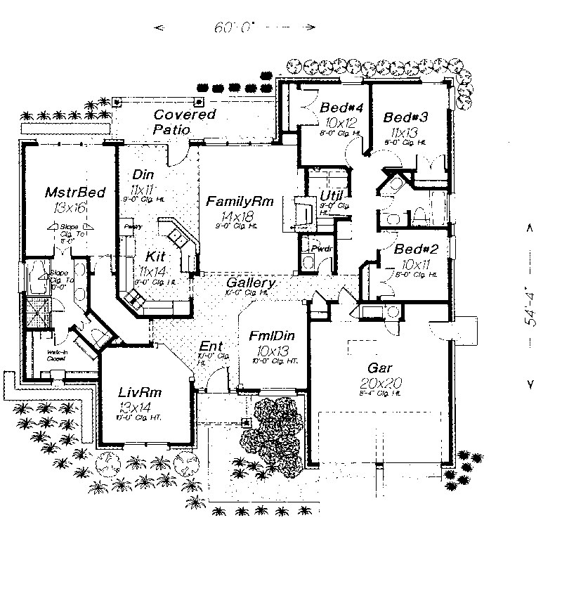 Montvale Country Ranch Home Plan 036D0030 Shop House Plans and More