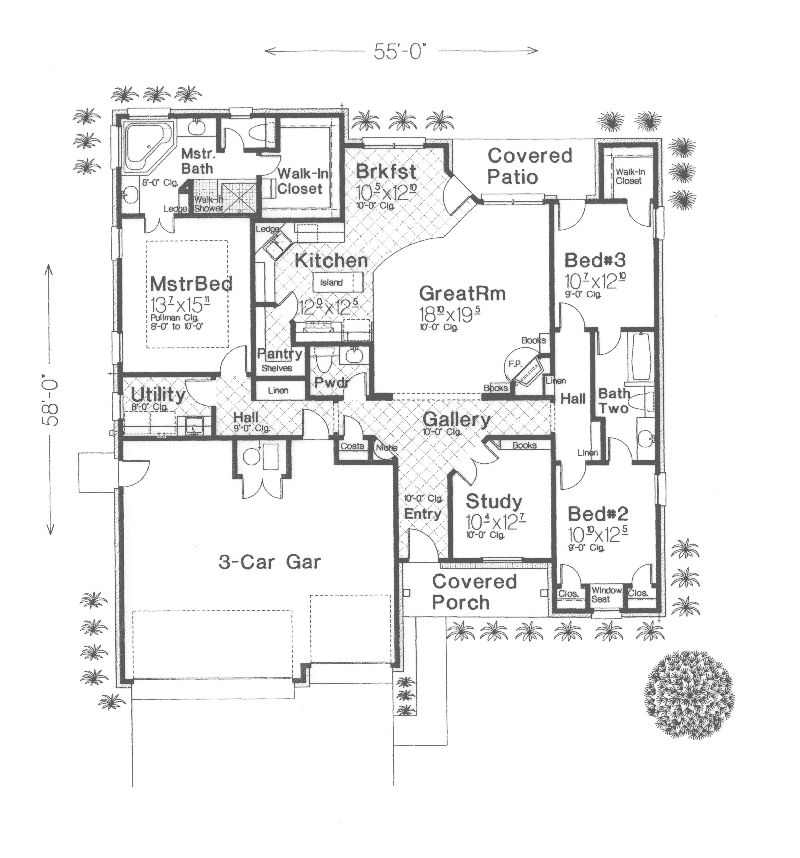 Vandiver Hill European Home Plan 036D0098 House Plans